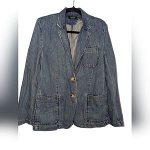 Polo by Ralph Lauren Women's 100% Cotton Light Wash Blazer Various Sizes